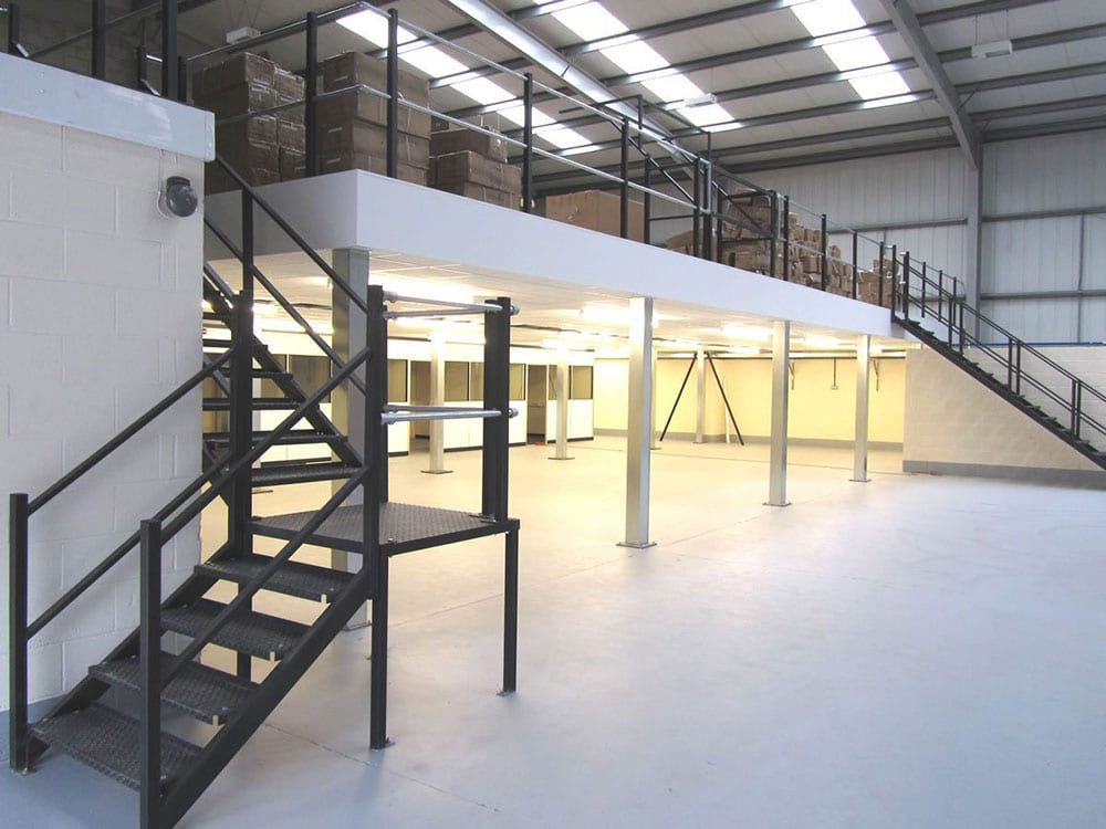 mezzanine warehouse system